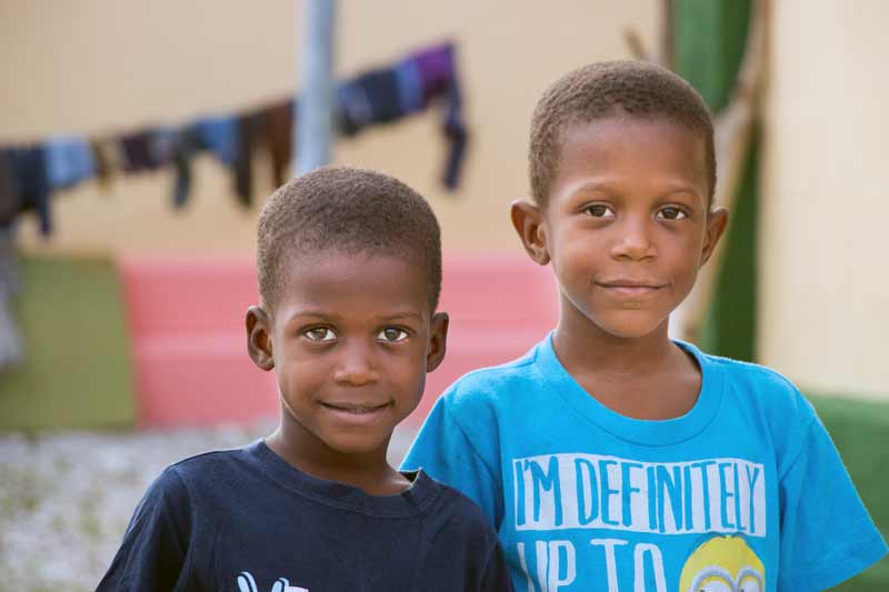 Two brothers in Haiti