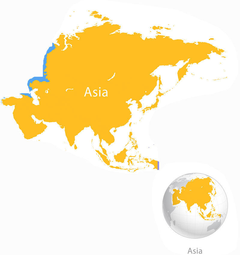 Map of Asia