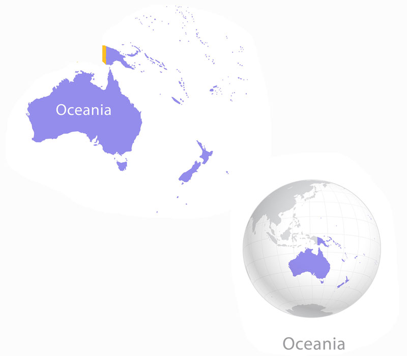 Map of Oceania