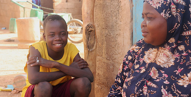 Mère et enfant burkinabé