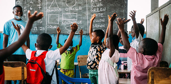 Salle de classe du Ghana