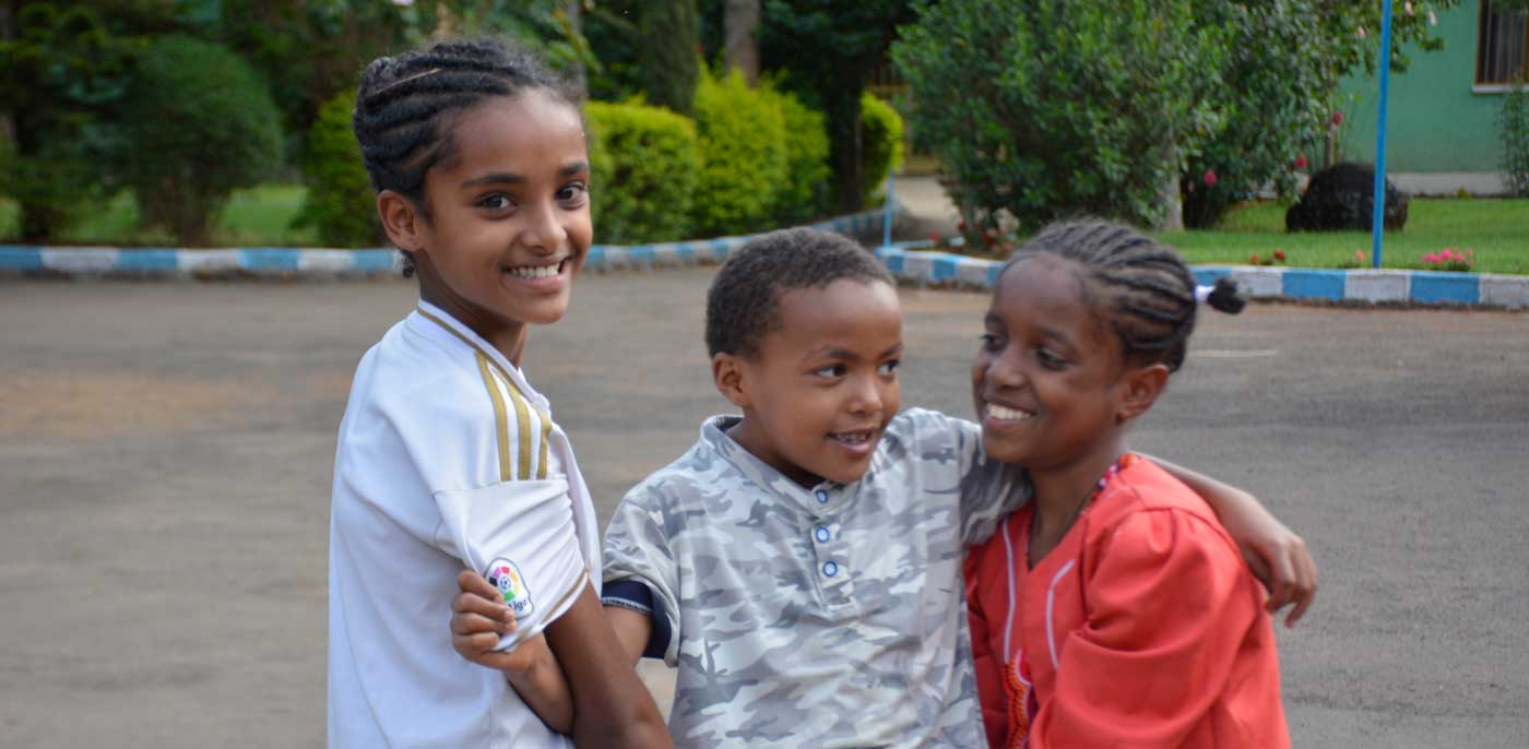 Hanna and her sisters in Ethiopia