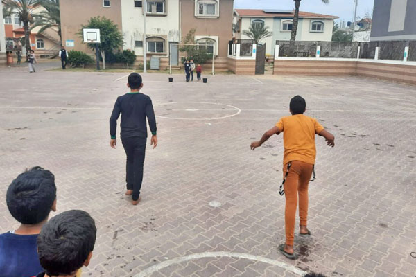 hildren's playing, SOS Children's Village in Rafah, Palestine, 2024.