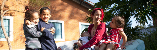 Venezuelans on the streets in Brazil