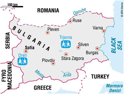 Map of SOS in Bulgaria