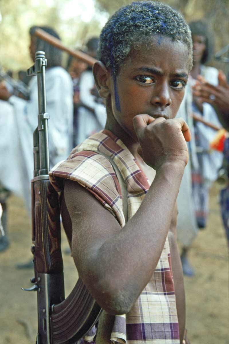 Child soldier in Africa