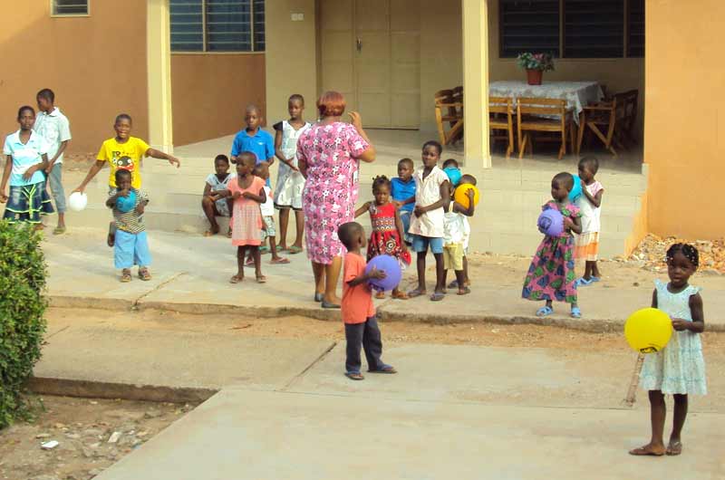 Children playing in SOS Village in Togo