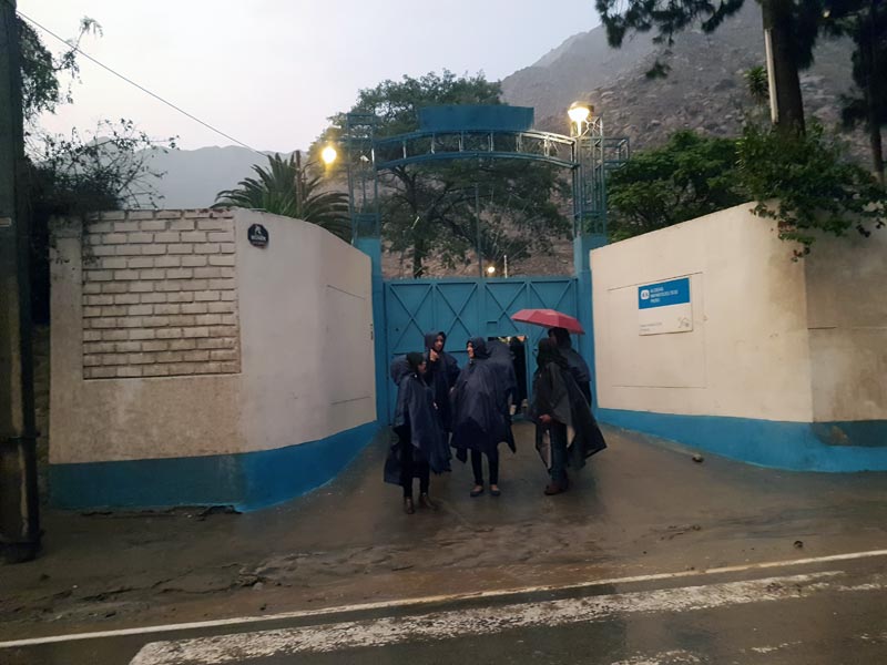 Heavy rainfall in Esperanza, Peru