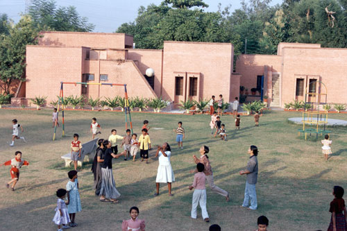 Children playing in Varanasi, India