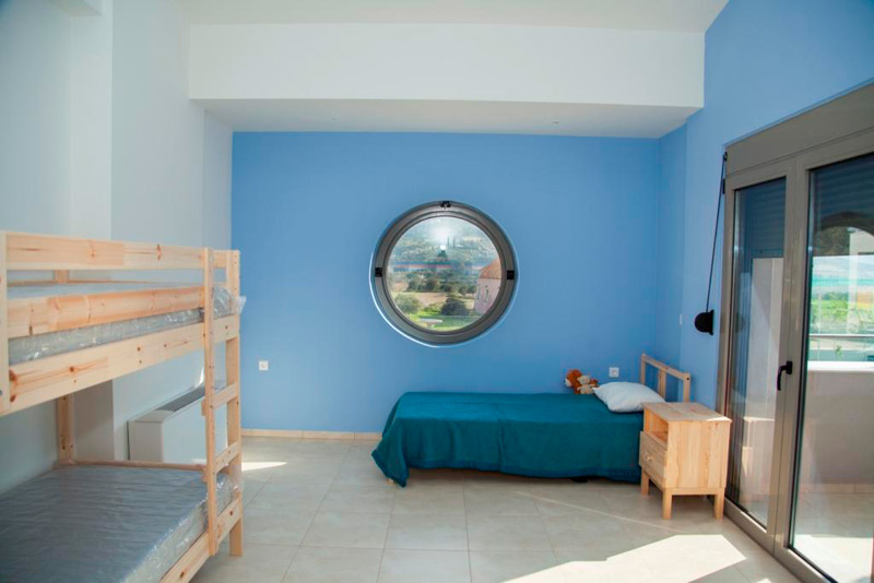 Children's room in the New SOS Children's Village in Crete