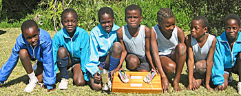 Running team in Zimbabwe