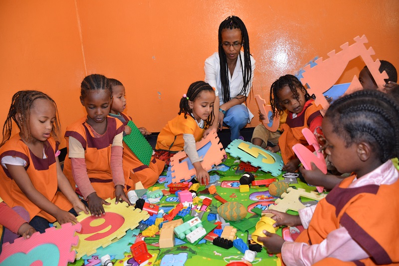 Students in Keranyo Daycare Center