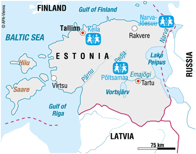 Map of SOS in Estonia