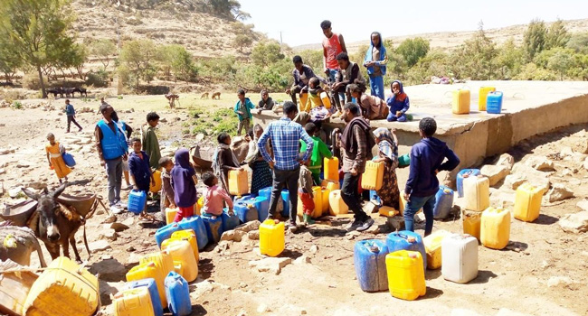 Aide à l'eau éthiopienne