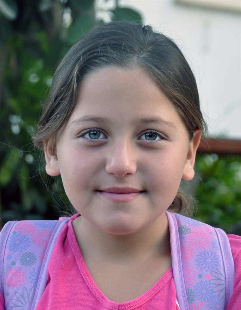 Sponsored girl smiling in Israel