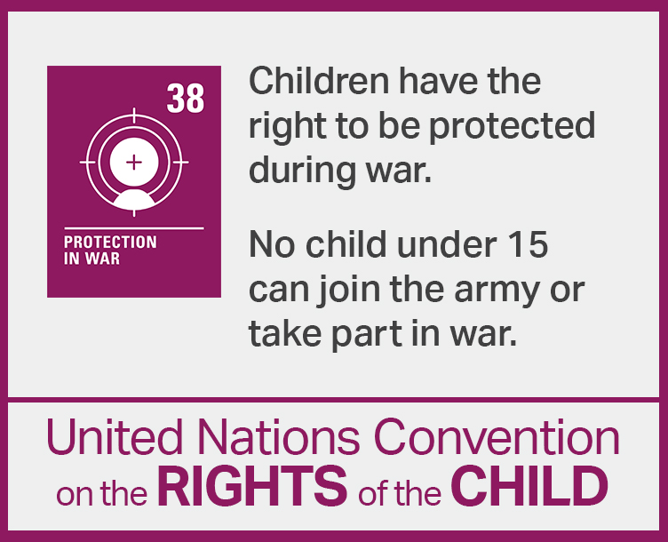 UNCRC article #38.