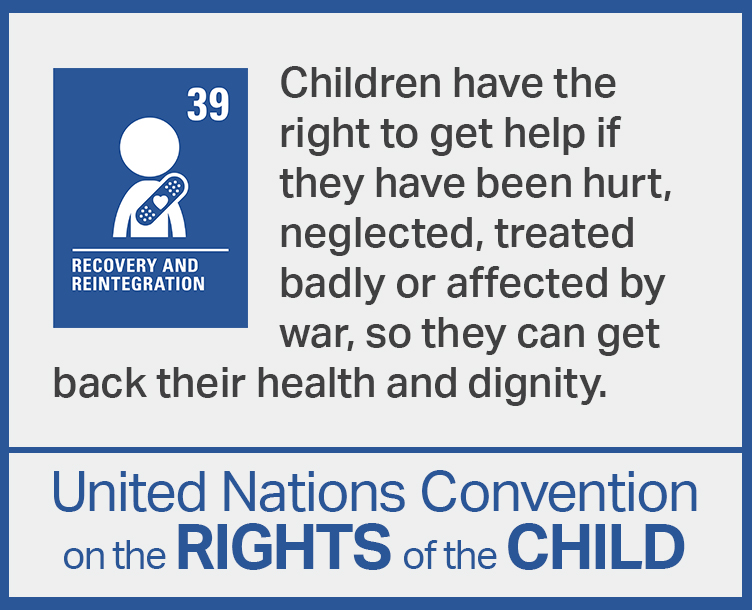 Convention relative aux droits de l'enfant article #39