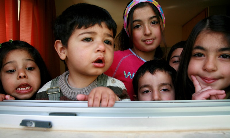 Young children in Lebanon.
