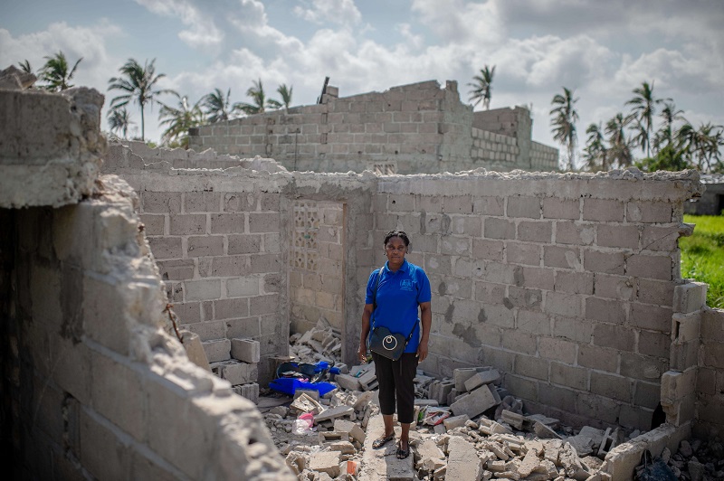 Standing among the rubble after Cyclone Idai