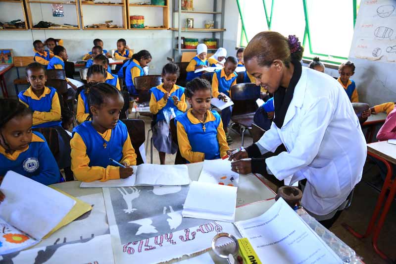 Children's art class in Harar, Ethiopia