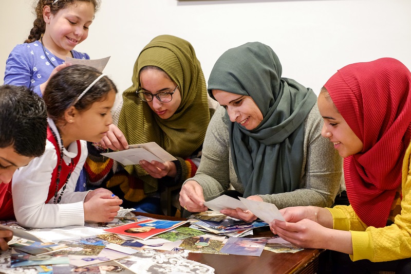 SOS sisters with family in Palestine