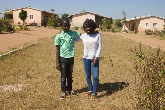 Rabia and her younger brother Senito.