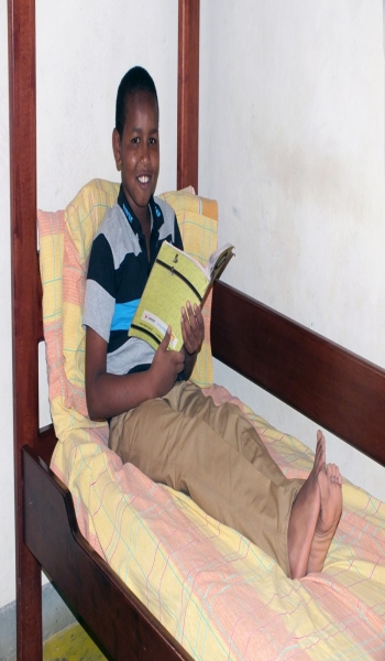 Rashid at home in the SOS Village in Hargeisa, Somaliland