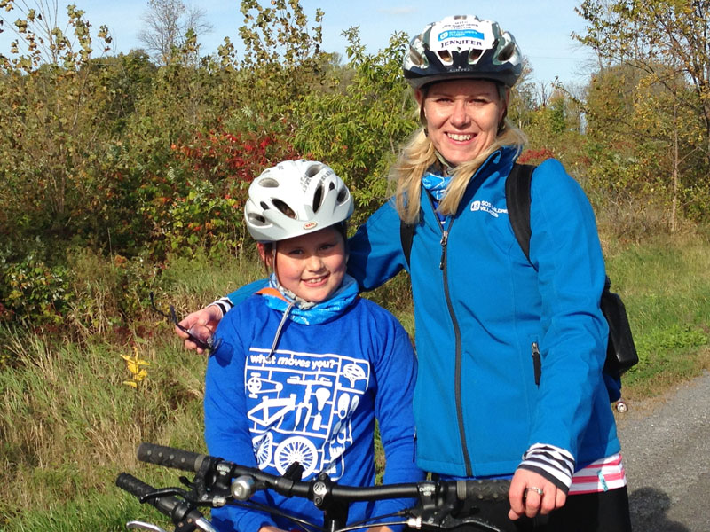 Jenn and Avery at Ride for Refuge 2015 in Ottawa