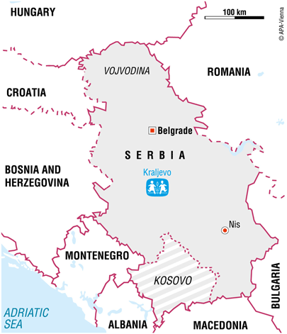 Map of SOS in Serbia