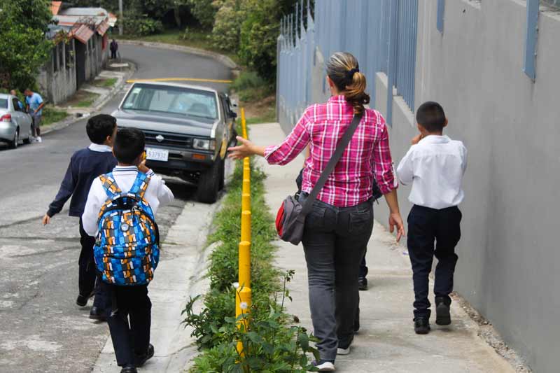 Marcher à l'école