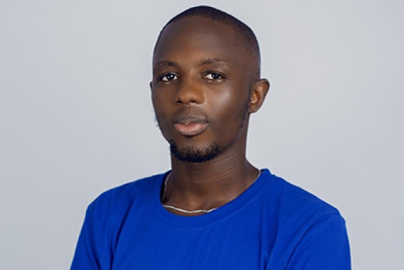 Moses Aiyenuro, the Blueroom app developer and youth advocate