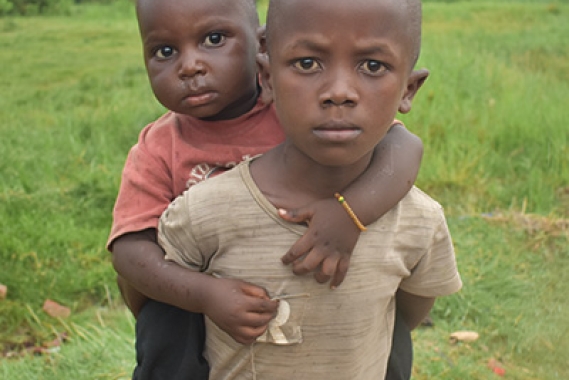 Burundi child out of school