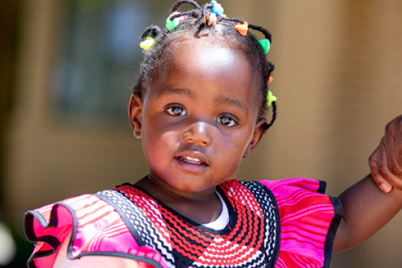 little girl in namibia