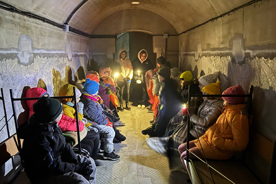 Ukraine, cold and dark