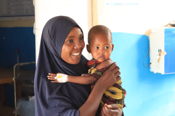 Malnourished child in Somalia 