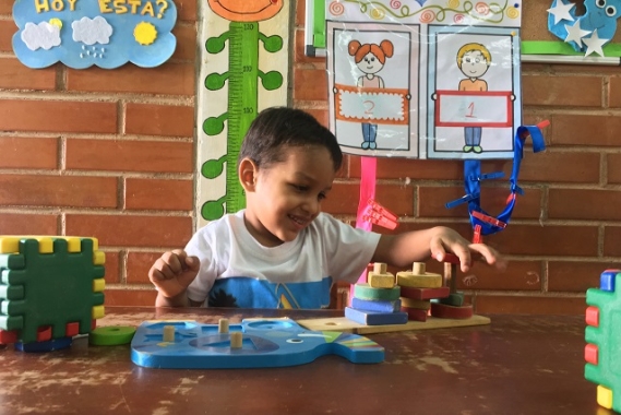 Alex at school