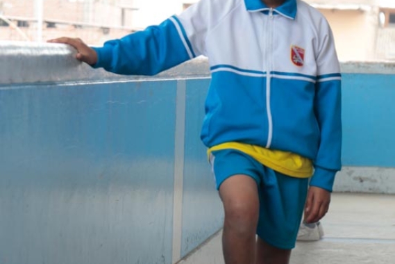 Boy with soccer ball
