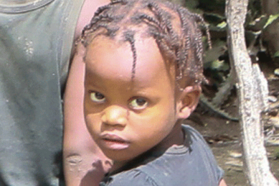 Child in need in Haiti