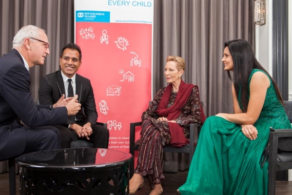 Princess Salimah Aga Khan with guests in Toronto