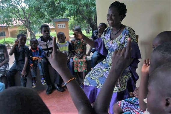 Caring for children in Togo