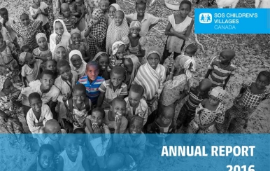 SOS Villages d'Enfants Rapport Annuel 2016 - Couverture