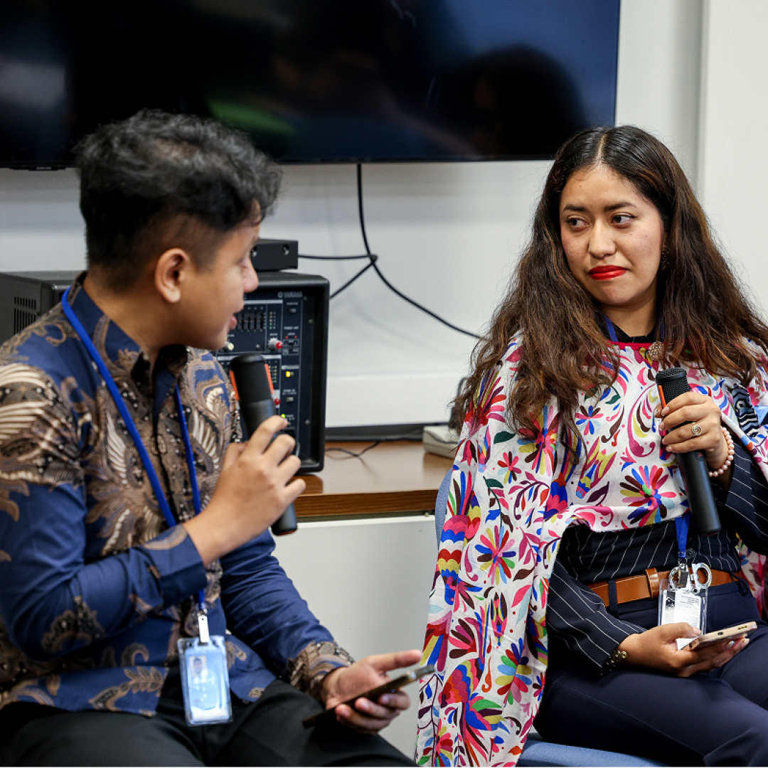 Two young people, Lizeth, 23, from Mexico, and Adi, 23, from Indonesia, share lived experiences, reflections, and recommendations.
