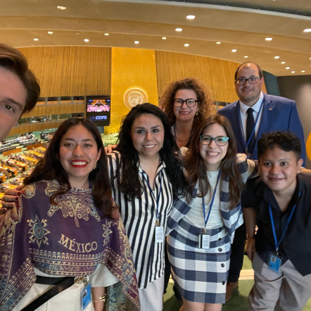 SOS Children’s Villages delegates in the UN General Assembly Hall.