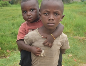 Burundi child out of school