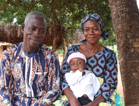 Baby Moto Ahoefa and her Family