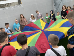 Foster families and children from Kharkiv relocated to Western Ukraine