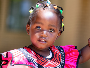little girl in namibia