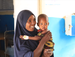 Malnourished child in Somalia 