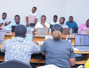 Participants in a four-day orientation workshop to integrate green growth concepts into training curricula and program implementation.