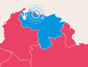 map of venezuela showing where earthquake happened